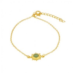 Pulsera de Sol en Plata: Elegancia y Brillo