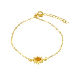 Pulsera de Sol en Plata: Elegancia y Brillo