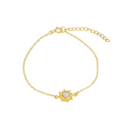 Pulsera de Sol en Plata: Elegancia y Brillo