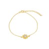 Pulsera de Sol en Plata: Elegancia y Brillo