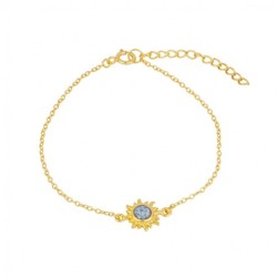 Pulsera de Sol en Plata: Elegancia y Brillo
